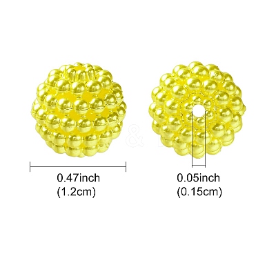 Imitation Pearl Acrylic Beads OACR-FS0001-45D-1