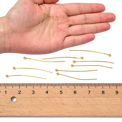 Brass Ball Head Pins KK-R020-07G-1