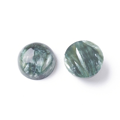 Natural Seraphinite Cabochons G-E557-07C-1