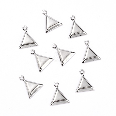 Non-Tarnish 304 Stainless Steel Pendant Cabochon Settings STAS-J032-30-1