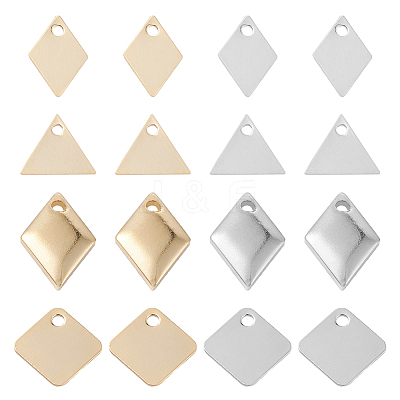 64Pcs 8 Style Brass Charms KK-BC0009-54-1