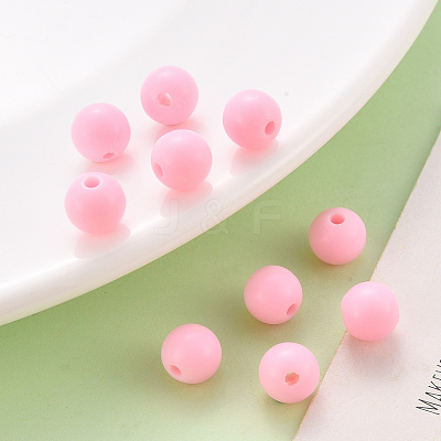 Opaque Acrylic Beads MACR-S370-C8mm-A01-1