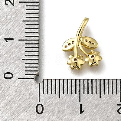 Brass Micro Pave Cubic Zirconia Pendants ZIRC-I070-067G-1