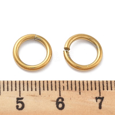 Ion Plating(IP) 304 Stainless Steel Open Jump Rings STAS-M081-02G-01-1