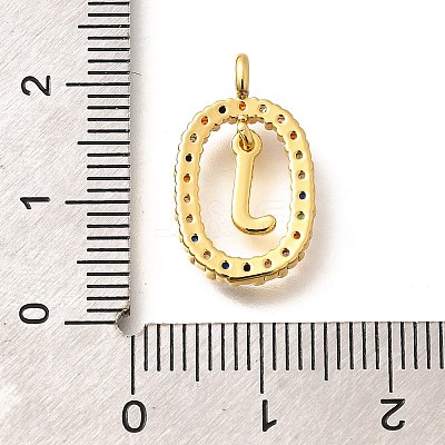 Brass Micro Pave Cubic Zirconia Pendants ZIRC-P123-01G-J02-1