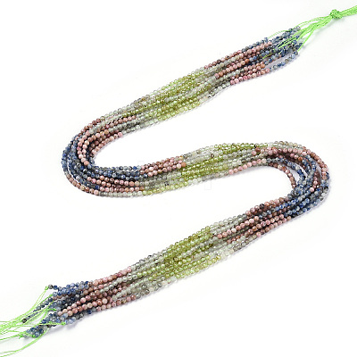 Natural Mixed Gemstone Beads Strands G-D080-A01-03-07-1