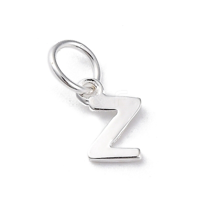 925 Sterling Silver Letter Charms STER-C012-01S-Z-1
