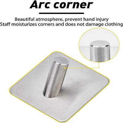 8Pcs 2 Style 304 Stainless Steel Hook Hanger STAS-OC0001-07-1