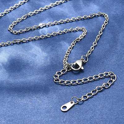 Tarnish Resistant 304 Stainless Steel Necklaces NJEW-E080-13P-1