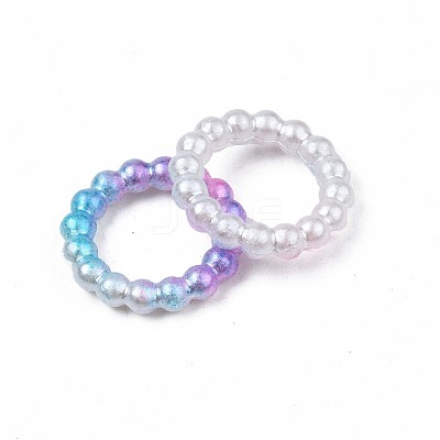 Spray Paint ABS Plastic Cabochons KY-S169-01B-1