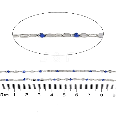 Brass Dapped Chains AJEW-Q153-02P-14-1