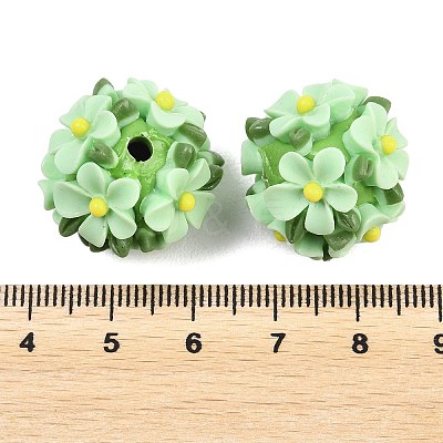 Handmade Polymer Clay Beads CLAY-H009-02C-1