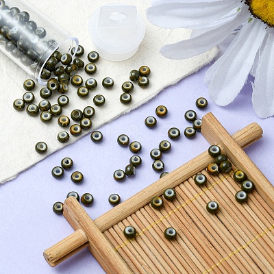 6/0 Opaque Glass Seed Beads SEED-YW0002-13D-1