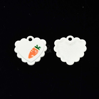 Spray Painted Alloy Pendants ENAM-S127-034-RS-1