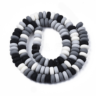Handmade Polymer Clay Beads Strands CLAY-N008-008V-1