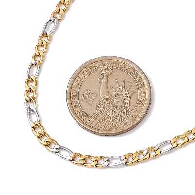 304 Stainless Steel Figaro Chains Necklaces for Men NJEW-JN05038-1