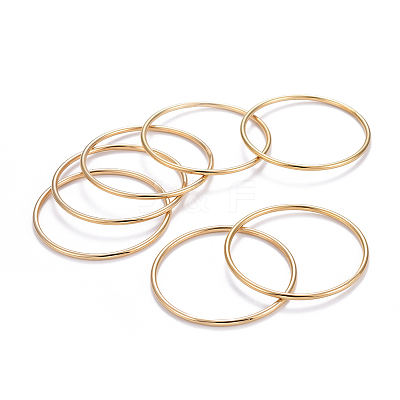7Pcs 201 Stainless Steel Plain Bangle Sets for Women BJEW-L664-022A-G02-1