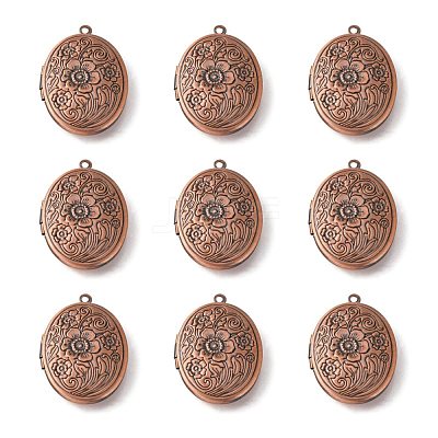 Brass Locket Pendants ECF133-2R-1