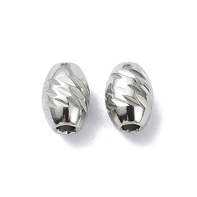 Non-Tarnish 316 Surgical Stainless Steel Bead STAS-H191-06A-P-1