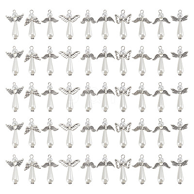 Alloy & Acrylic Pendands PALLOY-HY00030-1