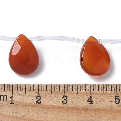 Natural Red Agate(Dyed & Heated) Beads Strands G-A259-A01-02-1
