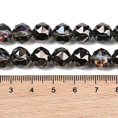 Transparent Electroplate Glass Beads Strands EGLA-N002-34C-B-1