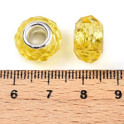 Handmade Glass European Beads GPDL25Y-10-1