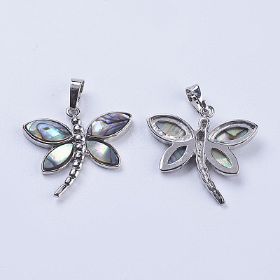 Abalone Shell/Paua Shell Pendants X-SSHEL-L008-07P-1