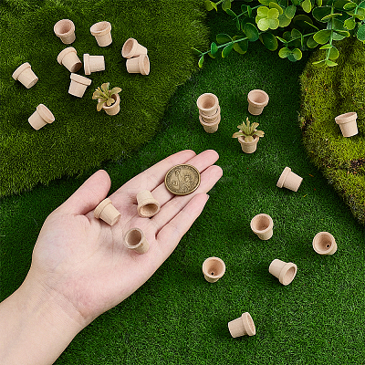 Wood Flower Pot Cover AJEW-PH0007-75A-1