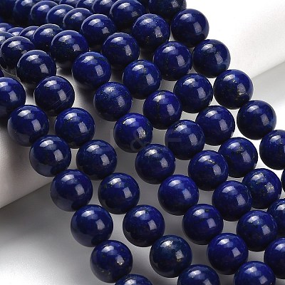 Natural Lapis Lazuli Beads Strands G-H329-C01-10mm-1