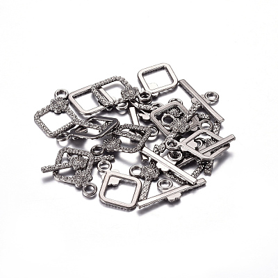 Tibetan Style Toggle Clasps TIBEB-A101564-B-LF-1