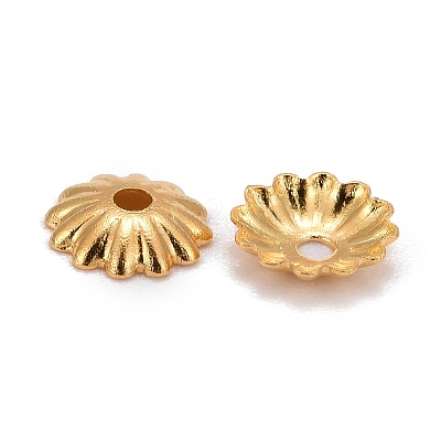 Brass Bead Cap X-KK-P032-06-NR-1
