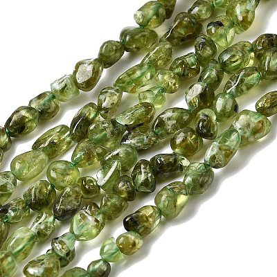 Natural Peridot Beads Strands G-P601-A01-01-1