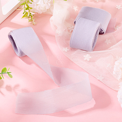 3 Rolls Frayed Polyester Ribbon OCOR-TA0002-97C-1