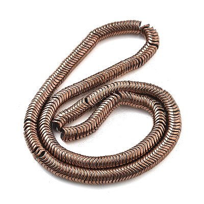 Electroplated Synthetic Non-magnetic Hematite Beads Strands G-B132-A01-01A-1