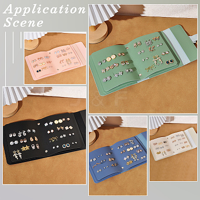 PU Leather Earring Storage Bags AJEW-SP0006-24C-1