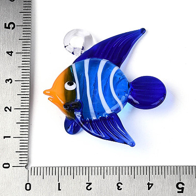 Handmade Lampwork Pendants LAMP-T025-02M-1