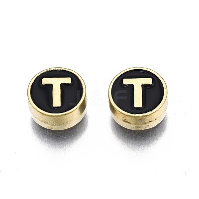 Alloy Enamel Beads ENAM-N052-006-02T-RS-1