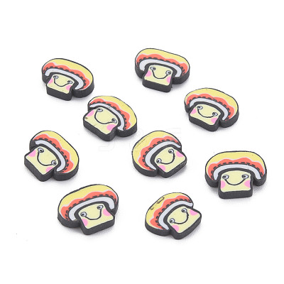 Autumn Theme Handmade Polymer Clay Cabochons CLAY-N006-104-1