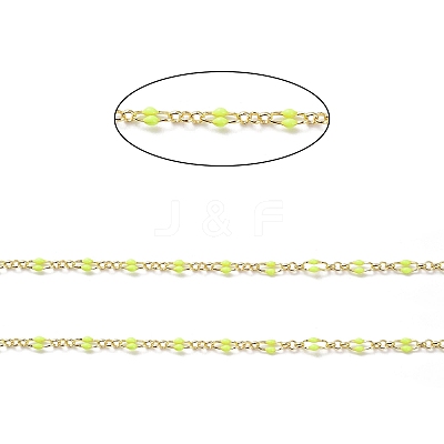 Enamel Oval Link Chains CHC-K014-10G-04-1