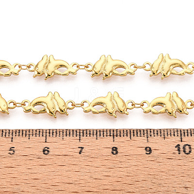 Ocean Theme Brass Dolphin Link Chains CHC-T017-01D-1