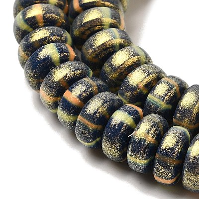 Handmade Polymer Clay Beads Strands CLAY-H006-03S-1