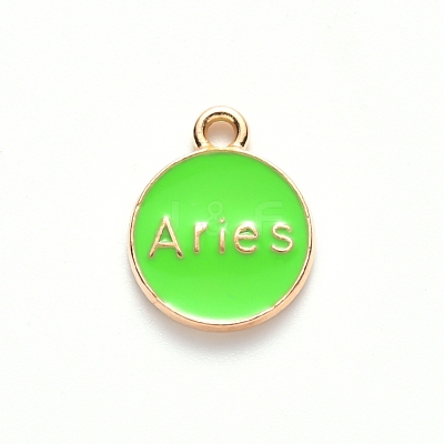 Alloy Enamel Pendants X-ENAM-S124-01B-06A-1