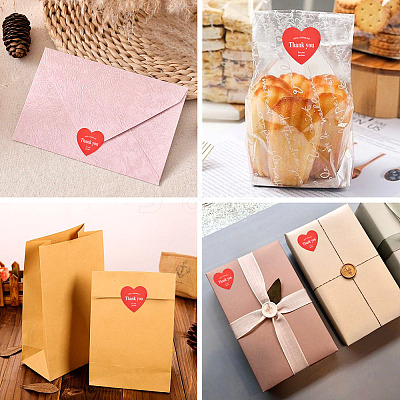 2Roll Heart with Thank You Roll Stickers DIY-TA0013-58C-1
