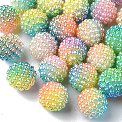 Imitation Pearl Acrylic Beads OACR-FS0001-32G-1