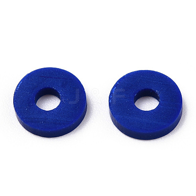 Handmade Polymer Clay Beads Strands CLAY-R089-6mm-112-1