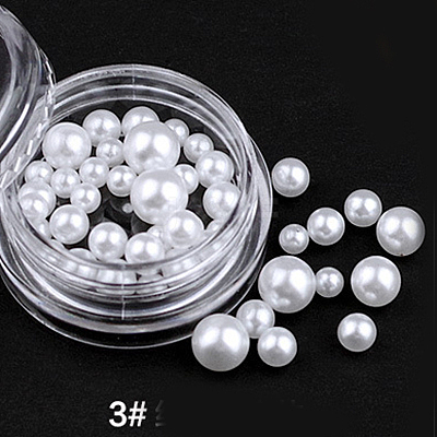 ABS Plastic Imitation Pearl Nail Art Decorations MRMJ-T010-165C-1