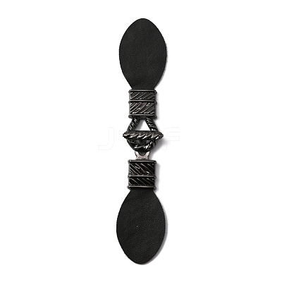 PU Imitation Leather Sew on Toggle Buckles FIND-WH0114-28B-1