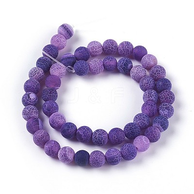 Natural Weathered Agate Beads Strands G-P414-A03-1