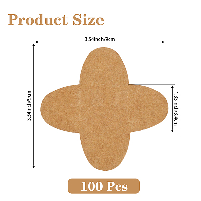 Cross Kraft Paper Chocolate Spacer AJEW-CN0004-83C-1